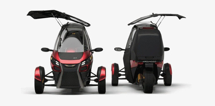 covered electric tricycle