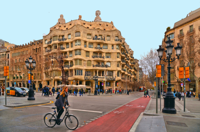 Barcelona cycling